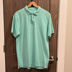 EUC J.Crew Large Tall Classic Fit Polo, Teal